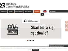 Tablet Screenshot of courtwatch.pl